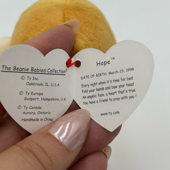 TY HOPE NWT The Beanie Babies Collection 1998 - Picture 5 of 6